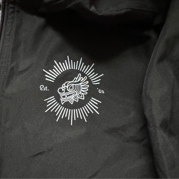 NWT Champion x UC Irvine Dragon Boat Custom Black Windbreaker Jacket | Size S - Picture 6 of 7